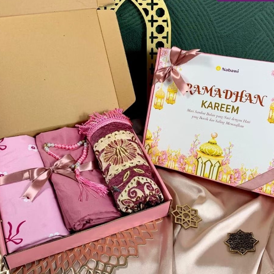 Hampers Set Mukena Sajadah Hampers Lebaran Idul Fitri Set Kado Mukena Sajadah Seserahan