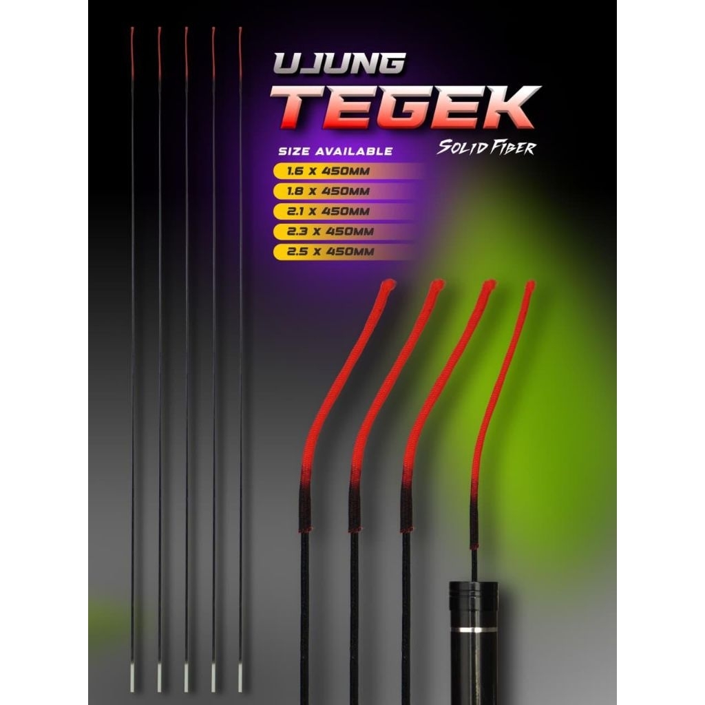 ujung tegek fiber panjang 45 cm