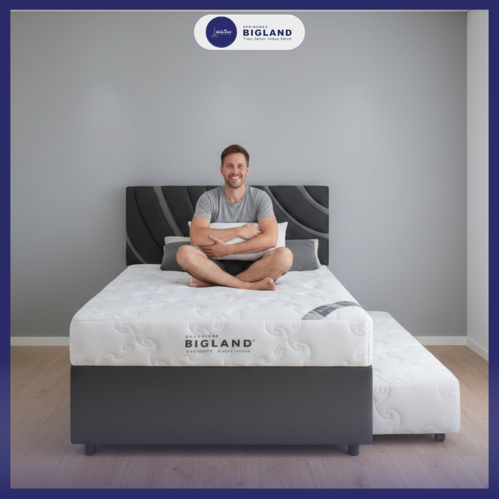 kasur Spring bed 2 in 1 Sorong ukuran 120x200 tipe Bigline by Bigland