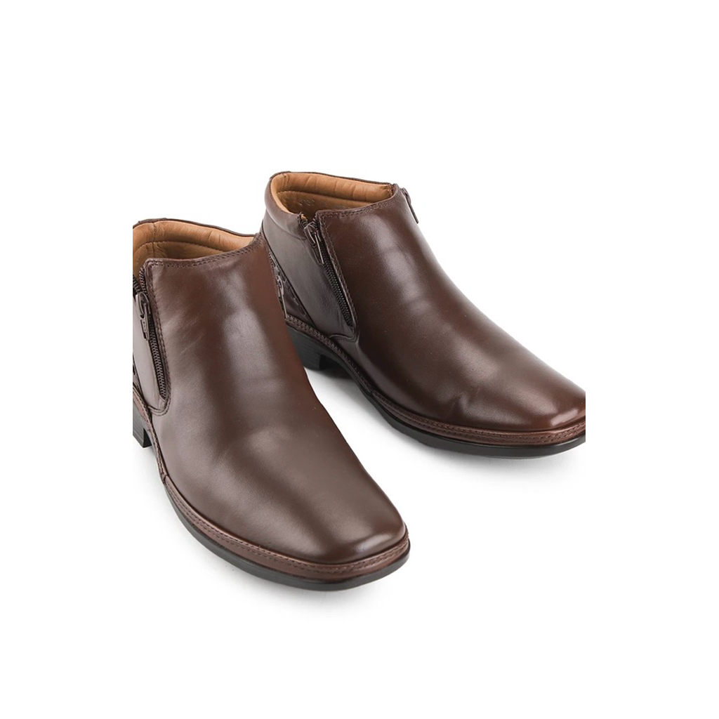 Sepatu Boots Formal Zipper Pria OBERMAIN Original - Levecomfort