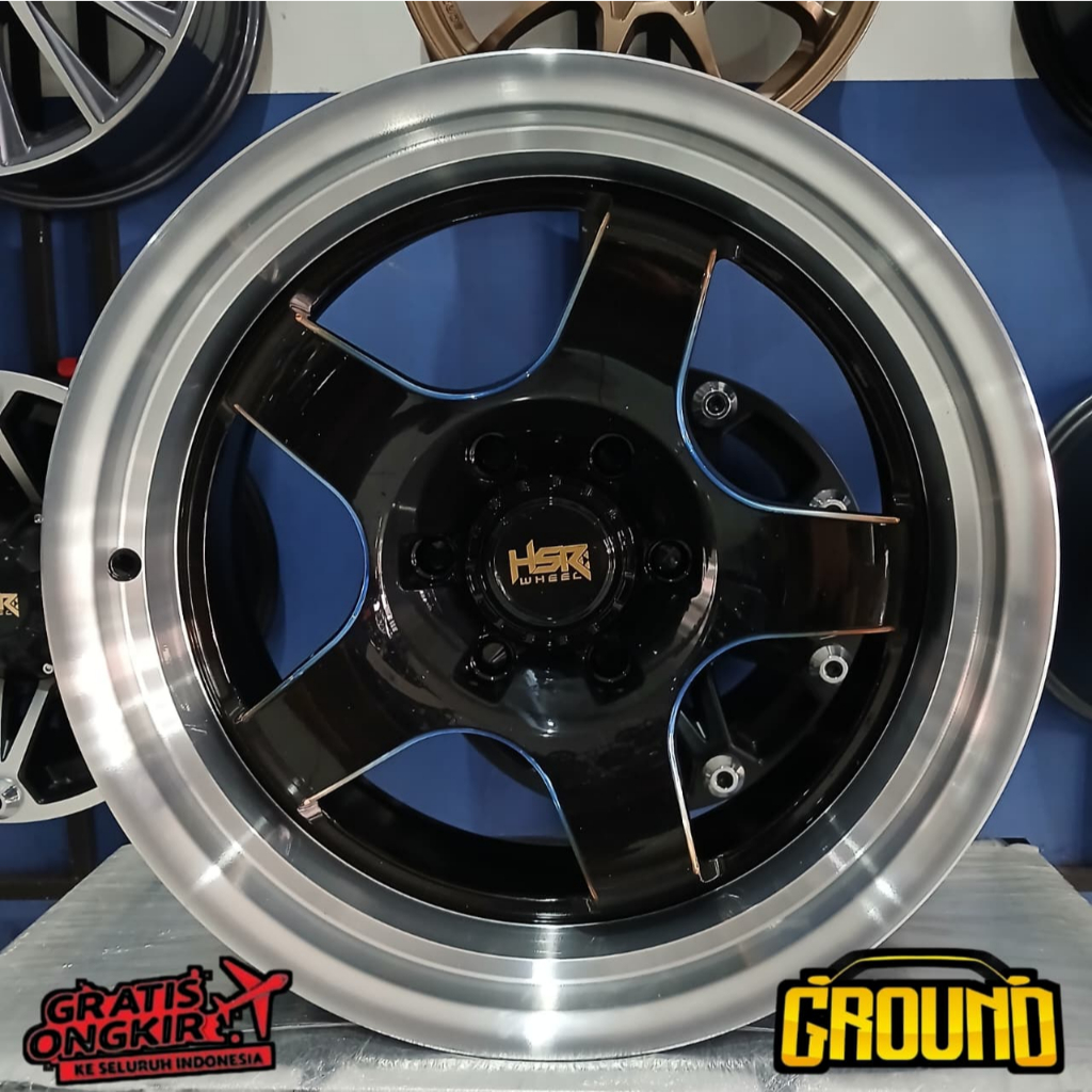 HSR WHEEL Pelek Racing R18 BOB TCFS07 Alloy 18 Inch 6X139,7 Cocok Untuk Mobil Toyota Fortuner Mitsub