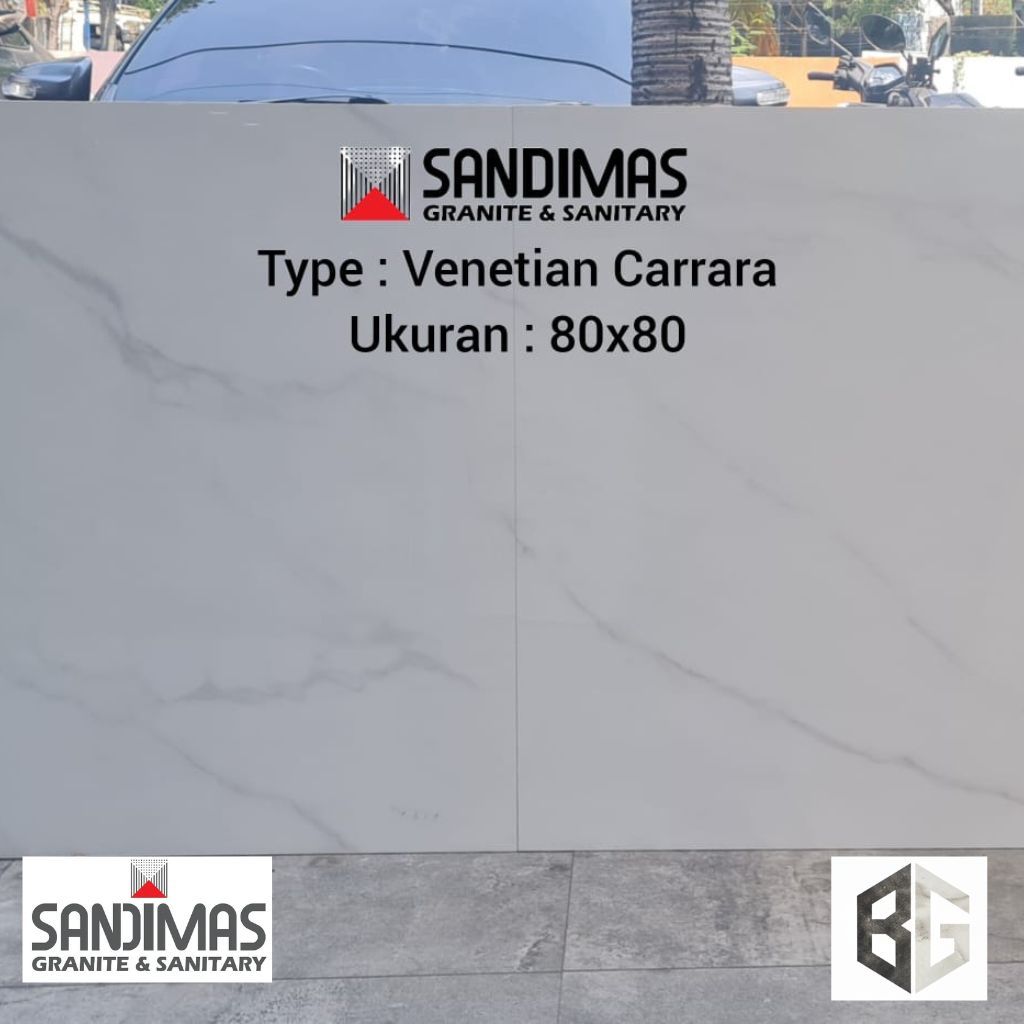 PASADENA GRANITE TILE BY SANDIMAS Venetian Carrara 80x80 Sandimas