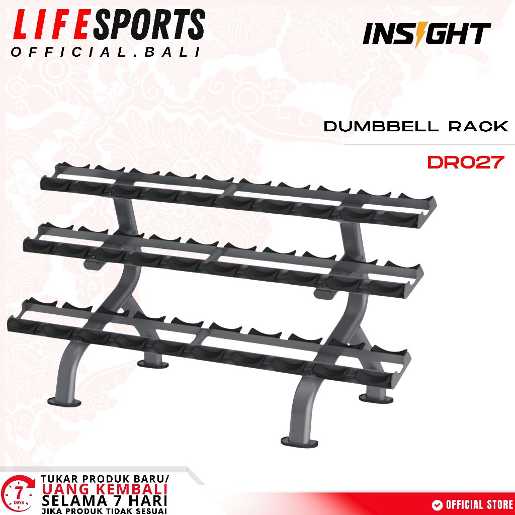LIFESPORTS - ALAT FITNESS INSIGHT DUMBELL RACK DR027 KOMERSIAL IMPORT