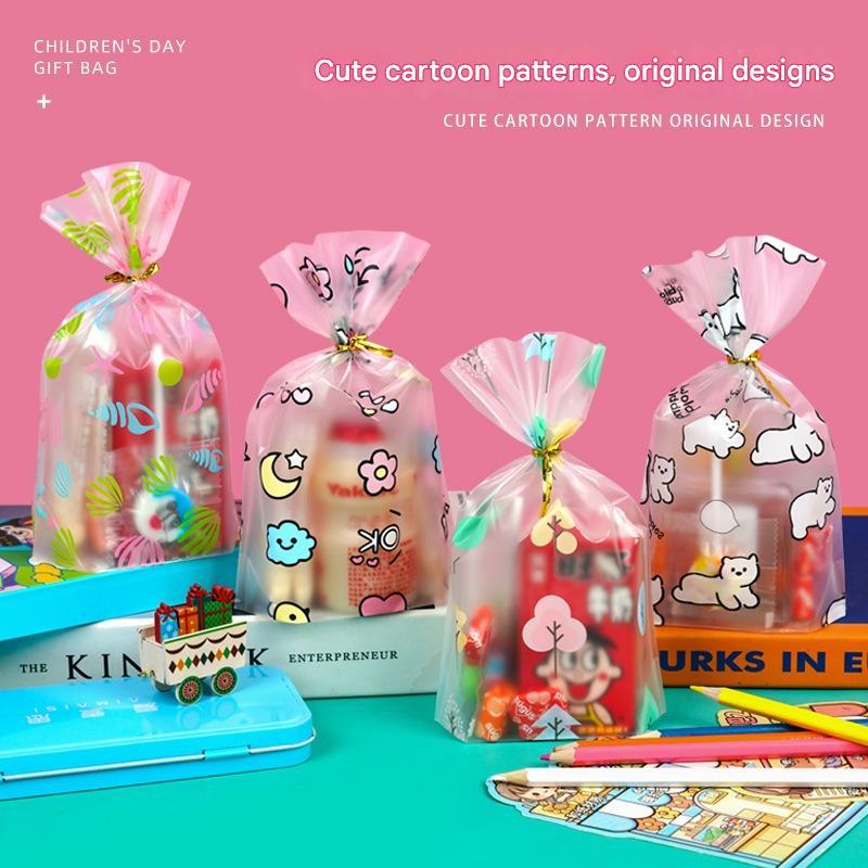 [LOGU] Goodie Bag Lucu Nuansa Lebaran, Plastik Hampers Lebaran, Plastik Kemasan Snack Lebaran Karakt