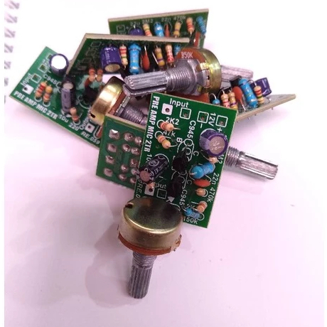 Kit PreAmp Mic Penguat Mic 2 Transistor