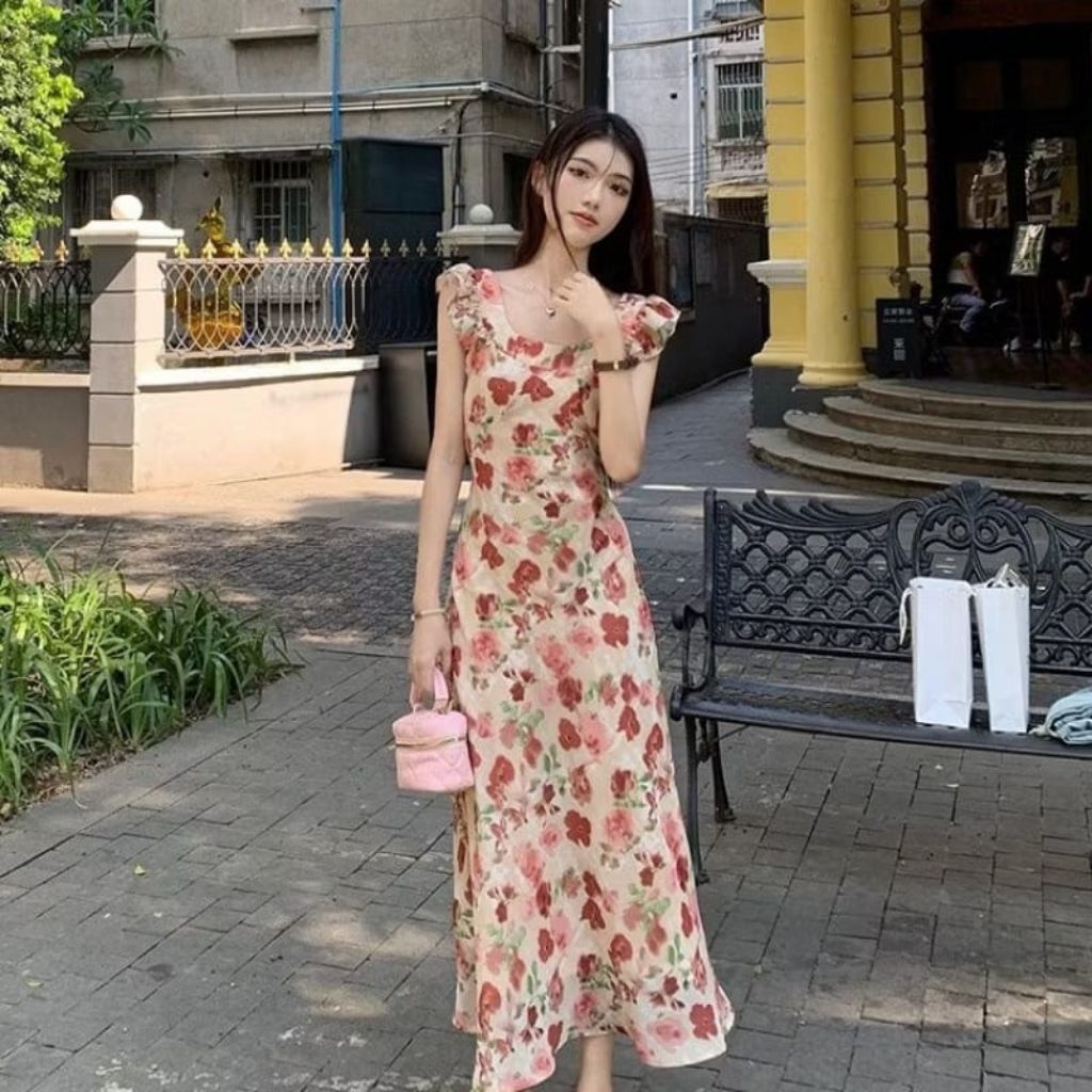 FORGETMENOT | DRESS WANITA KOREA | DRESS KOREA | DRESS LENGAN PANJANG | DRESS WANITA | ATASAN WANITA