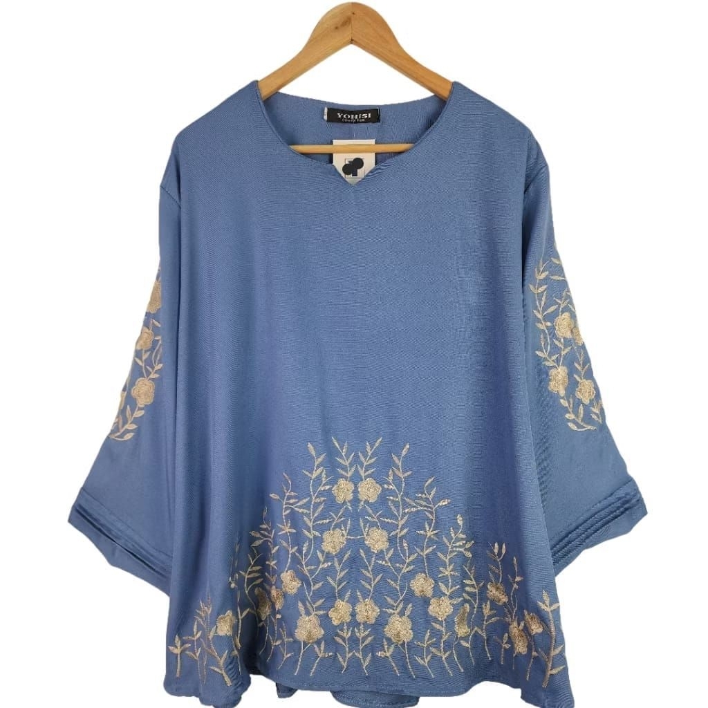 BLOUSE BORDIR BigSize 5L LD135  atasan shakila outfit wanita jumbo