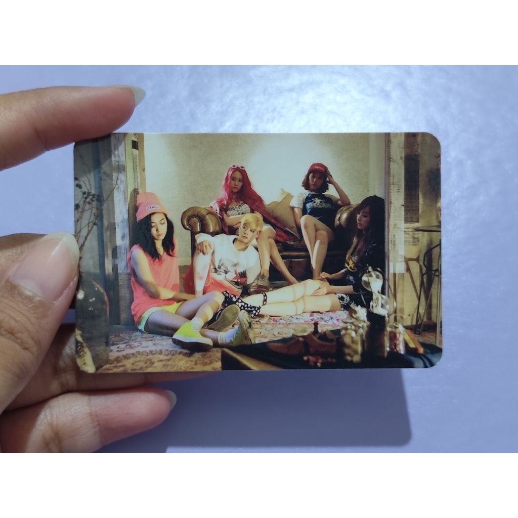 SALE OFFICIAL F(X) PINK TAPE OT5 PHOTOCARD