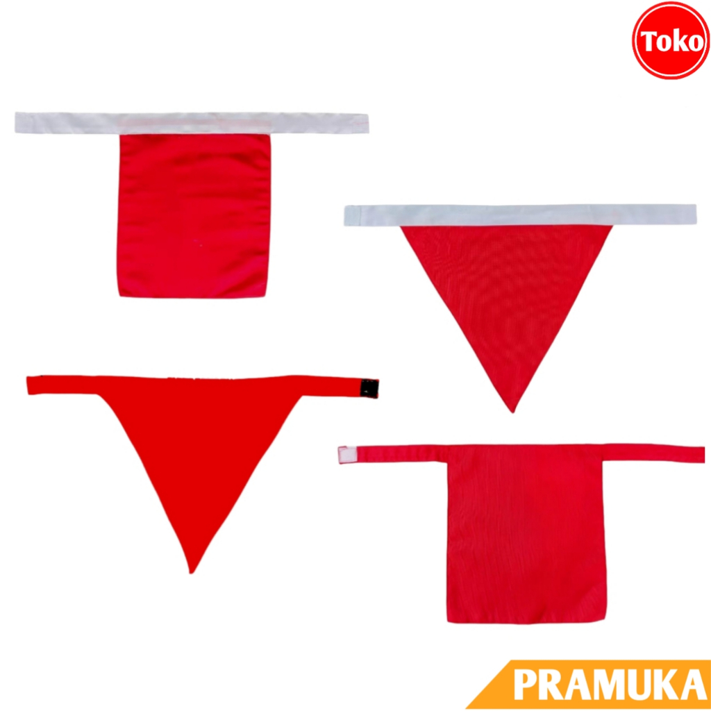 Syal Scraf Paskibra Perekat / Syal Paskibra Merah / Scarf Paskibra Merah Putih / Syal Slayer Paskibr