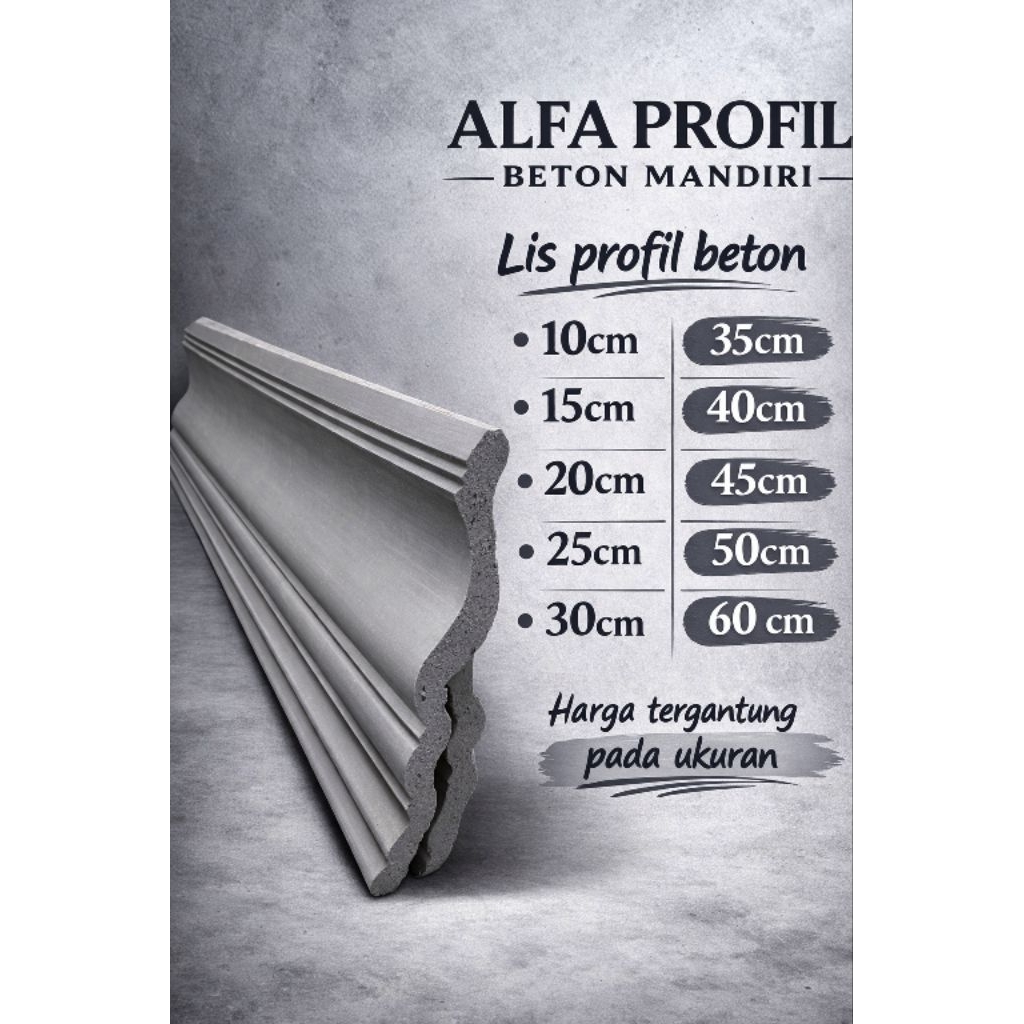 lis profil beton lis profil tempel list profil serut lisplang profil modern