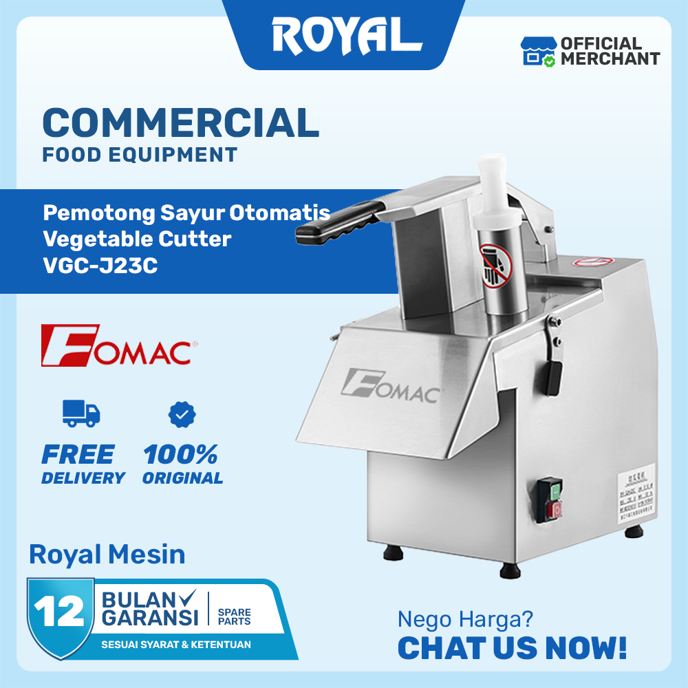 Mesin Pemotong Buah Sayur Serbaguna Fruit & Vegetable Cutter VGC-J23A/VGC-J23B/VGC-J23 FOMAC