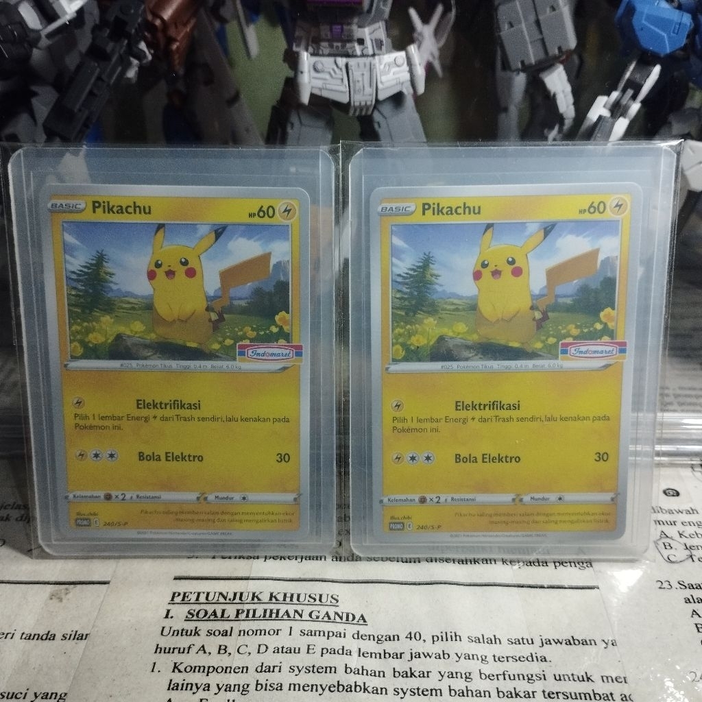 Kartu pikachu promo Indomaret