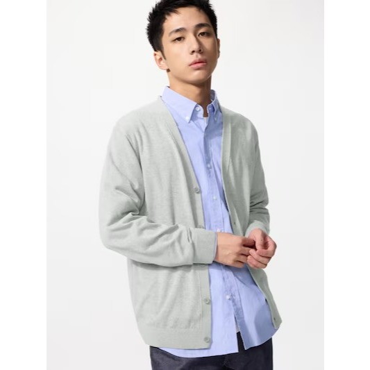 NEW Men Women Cardigan Rajut Kerah V Neck Pria Wanita JASTIP UNIQLO