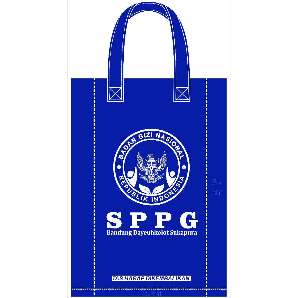Tas Goodiebag SPPG MBG Tas Spunbond SPPG MBG Makan Bergizi Gratis
