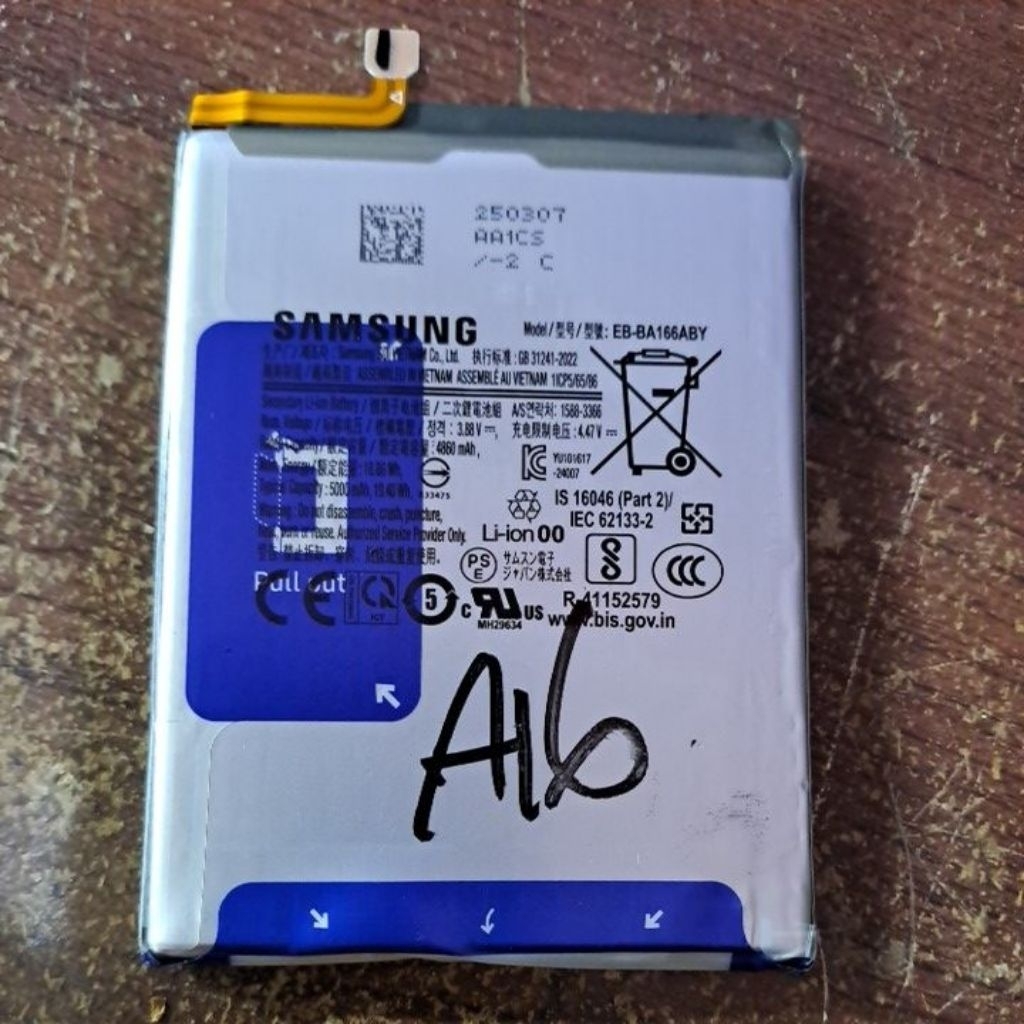 batre samsung a16 ori bekas.