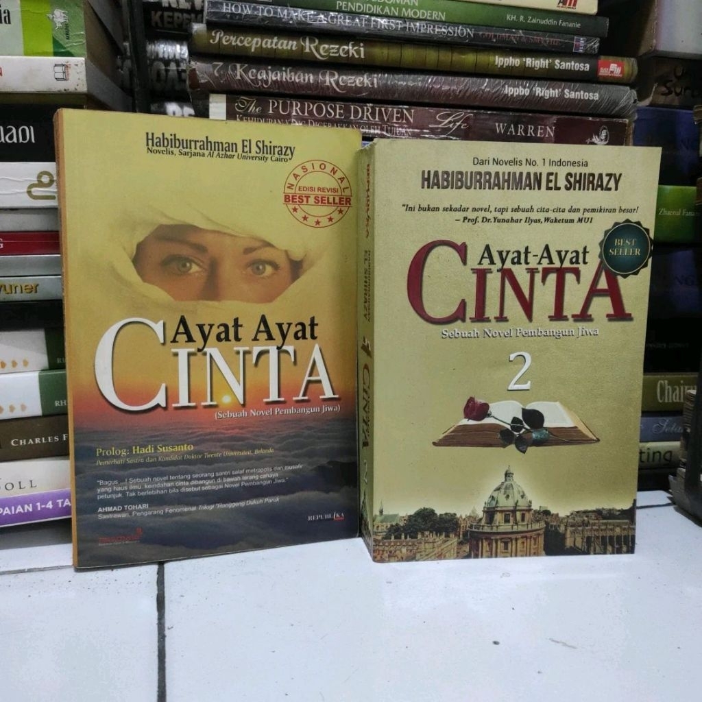 Satu paket novel ayat - ayat cinta 1 dan 2 ORIGINAL