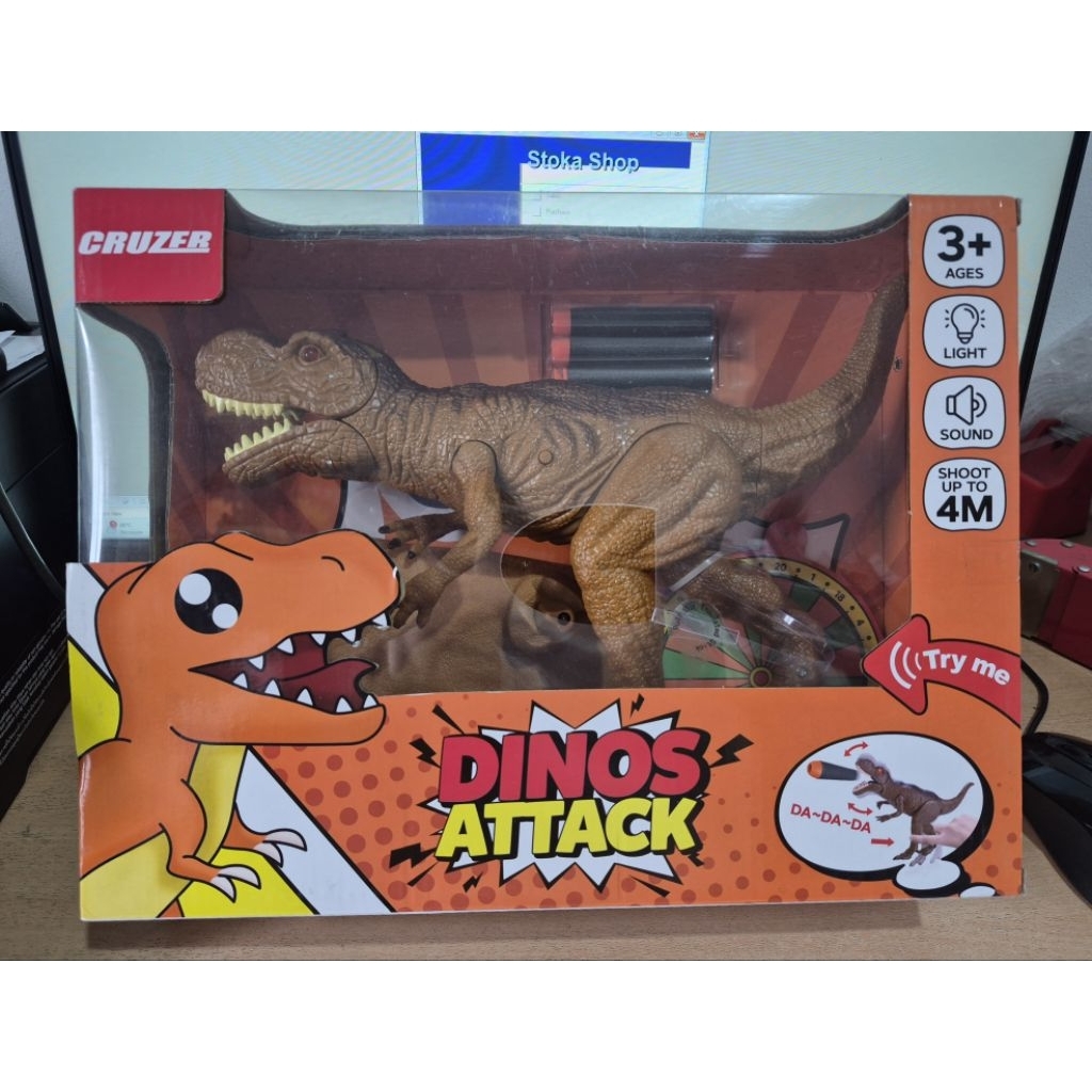 Mainan Action Figure CRUZER DINOS ATTACK