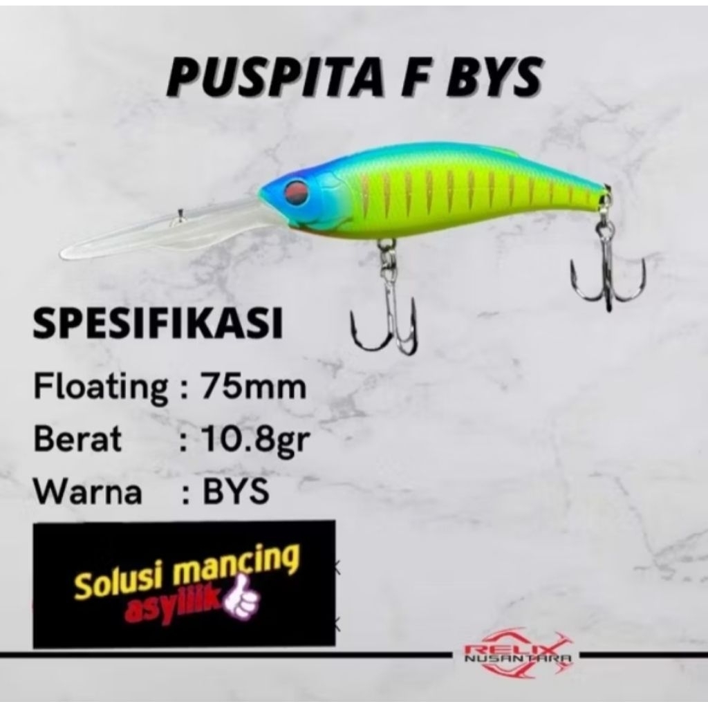lure trolling Puspita F BYS