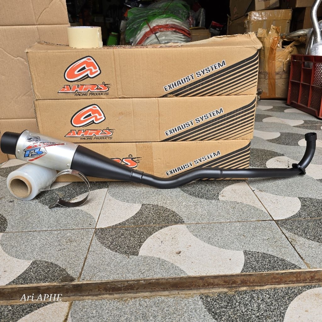 PROMO knalpot AHRS F3 black original KARISMA / SUPRA X 125