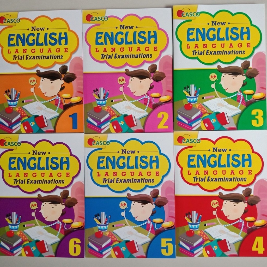 BUKU PRIMARY ENGLISH NEW ENGLISH LANGUAGE TRIAL EXAMINATIONS 1/2/3/4/5/6 (CASCO)