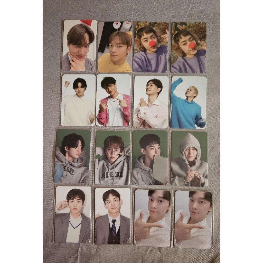 EXO photocard (season greeting pob, pink xmas)