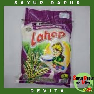 Beras putih, bersih, pulen merek Lahap 3 kg