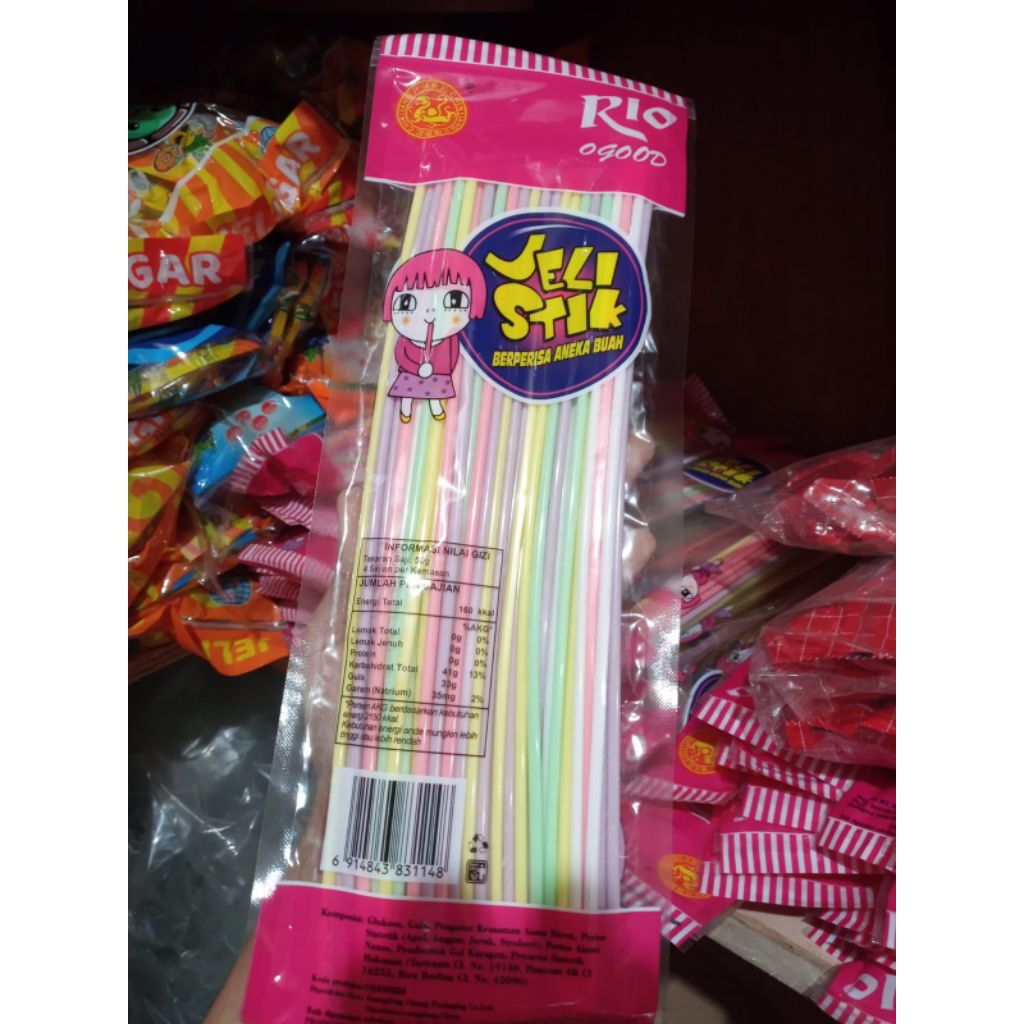 Long Yogurt 200gr / Yogurt Jeli Stik Panjang Rasa Buah