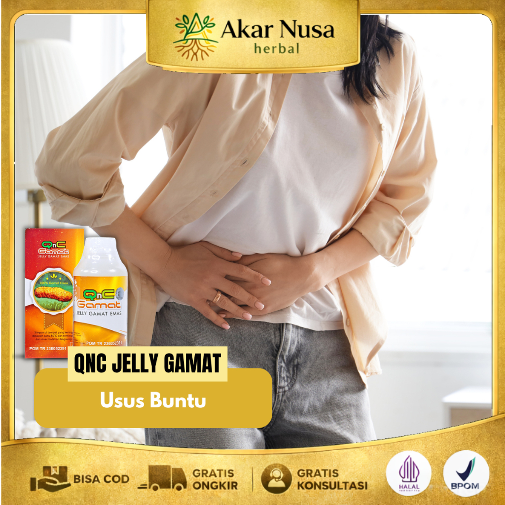 QnC Jelly Gamat 100% Original Obat Herbal Untuk Masalah Usus Buntu Usus Lengket Usus Kotor