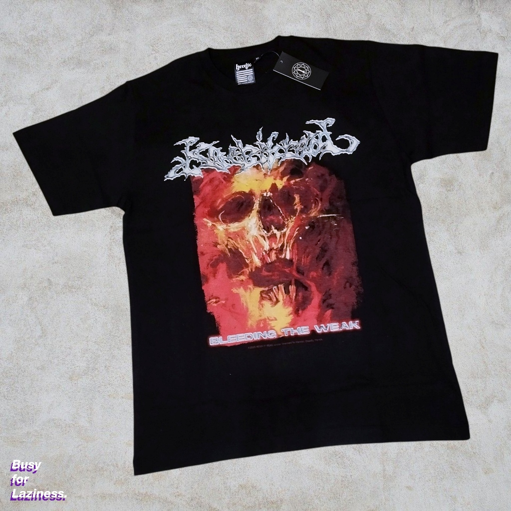 T-shirt Band Keep It Real x Heretic - Short Sleeves / TS "Bleeding The Weak"