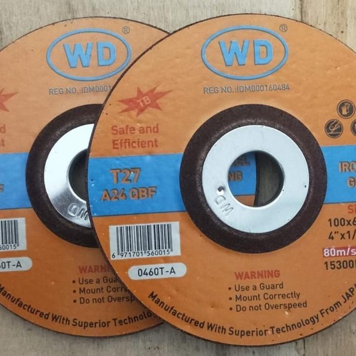 WD Batu Poles 4 inch 6 mm Batu Gerinda / Mata Gerinda 4" 6mm 4 x 6 Poles besi