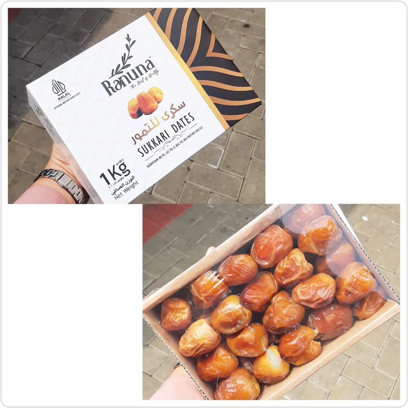 Kurma Sukari Ranuna 1KG Kurma Sukari 1kg Original Sukari Ranuna Dates