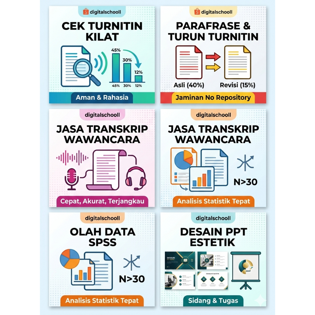 JASA PARAFRASE MANUAL FREE CEK TURNITIN - CUMA Rp 3.000/HLM - ANTI TURNITIN
