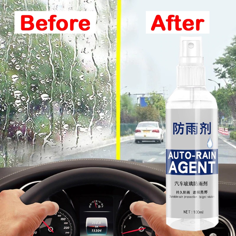 Spray Anti embun Fog Air Hujan Rain Kabut Agent pembersih Kaca Mobil Helm Spion Motor Kacamata LENS 