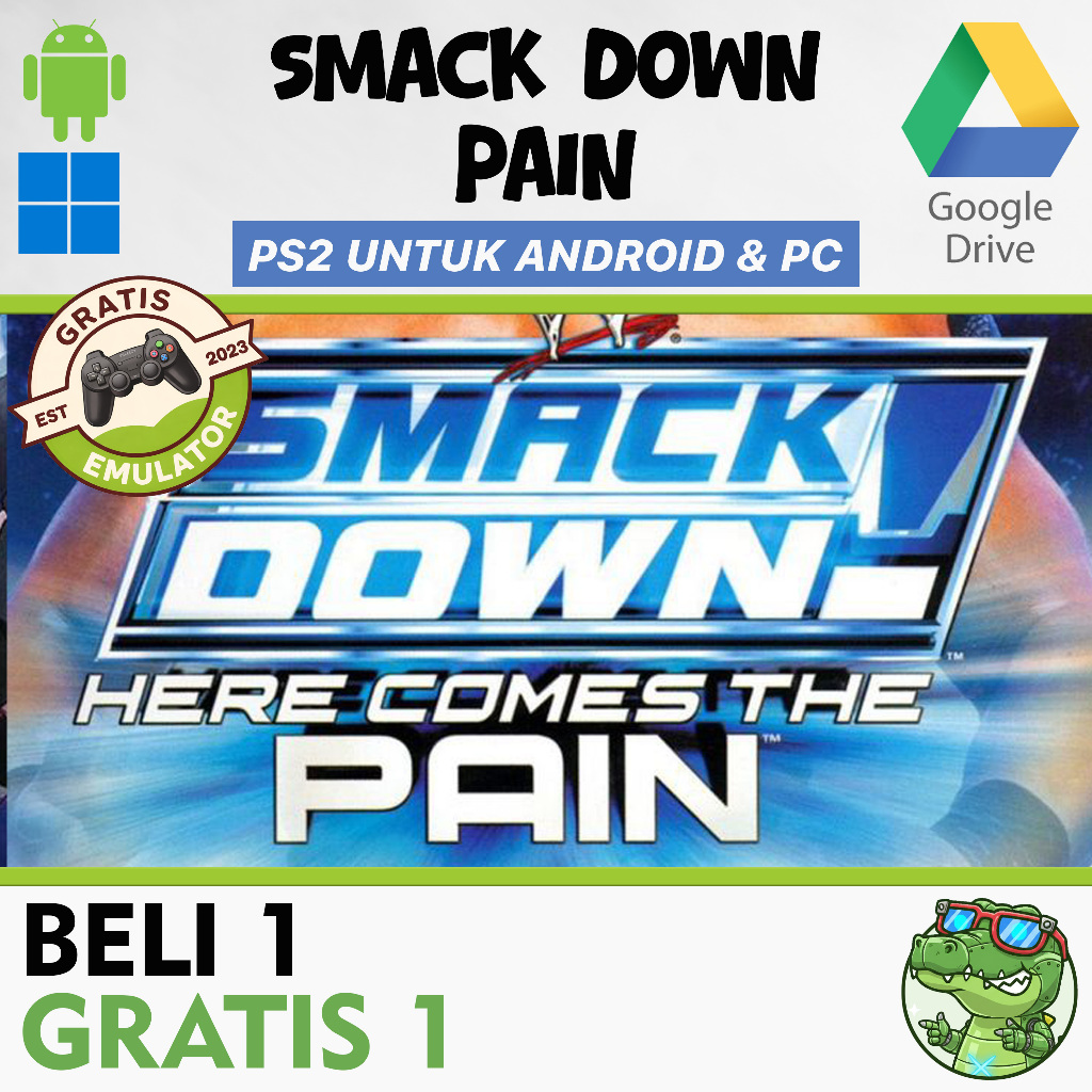 GAME PS2 UNTUK ANDROID DAN PC SMACKDOWN PAIN FREE EMULATOR