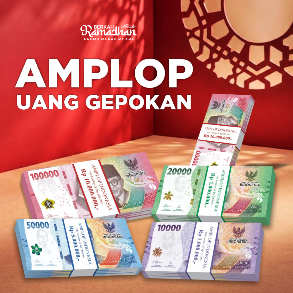 (ISI 4) Amplop THR Lebaran Unik Motif Uang GEPOKAN