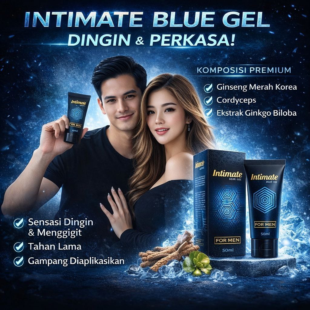 Intimate Gel Blue Minyak Pijat Pembesar & Perawatan Pria Gel PembesarPenis 50 ML