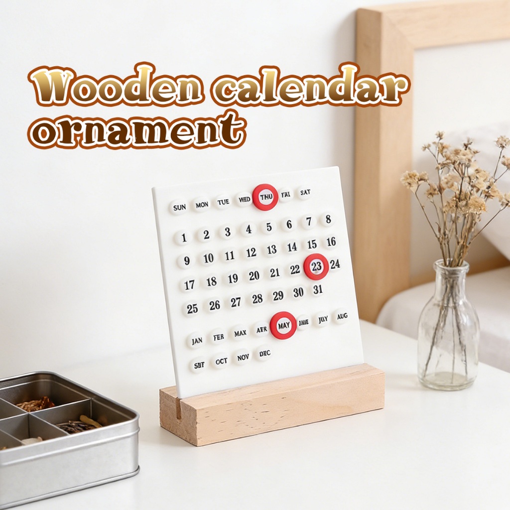 Kalender Meja Unik Abadi Permanent Calendar Diy  Permanent Calendar Diy Hadiah Kado Natal Anak