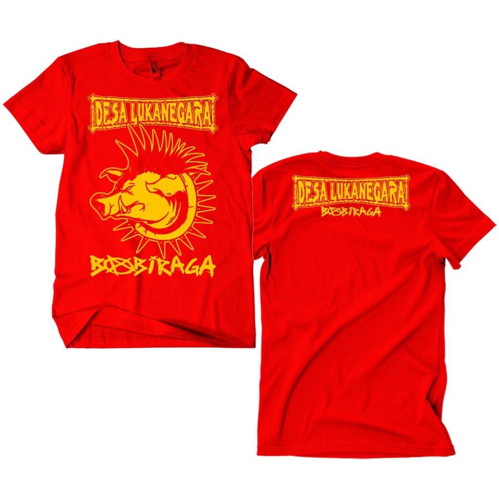 Kaos Band Punk Desa Lukanegara - Babiraga Logo merah