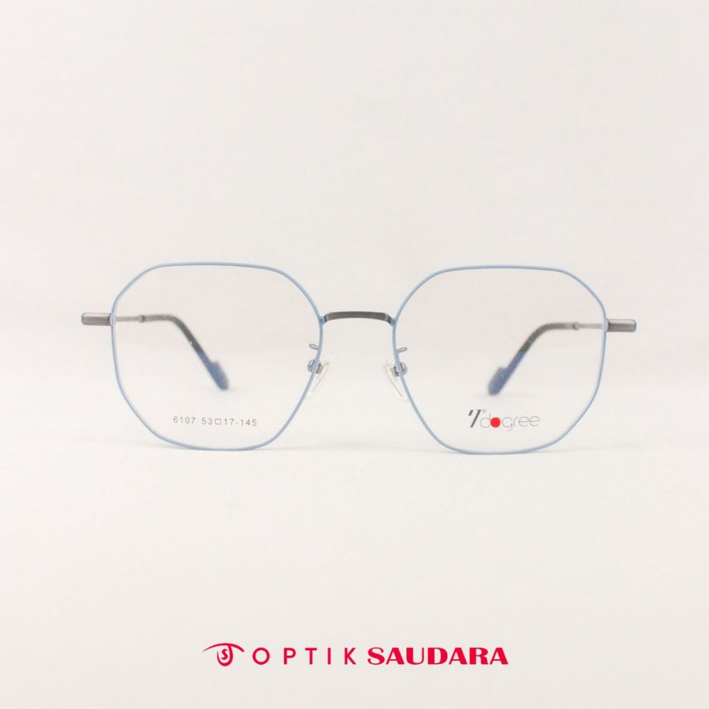 Optik Saudara - Frame 7 Degree - Kacamata Wanita Model Kotak Fashionable F SD6107 C5 53