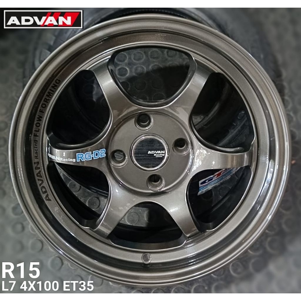 jual velg advan rgd2 r15 4x100 dll
