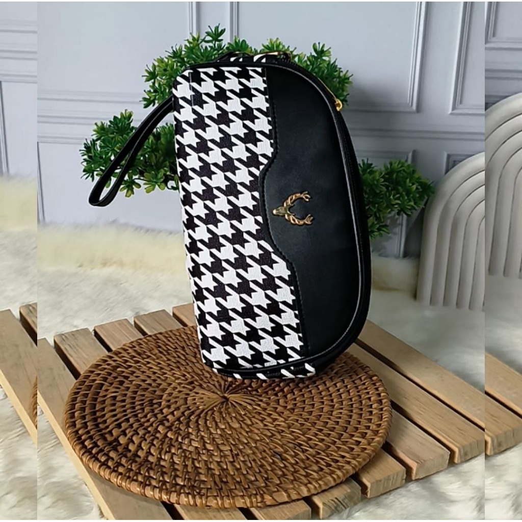 Pouch Wanita 2 Ruang Aesthetic Dompet Handphone Koin Dan Kartu Dompet Pouch Wanita 2 Rest Clutch Wan