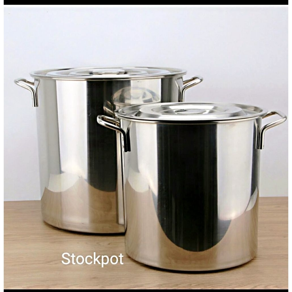 PANCI JUMBO STAINLESS STEEL TEBAL / STOCKPOT STAINLESS / PANCI ANTI LENGKET