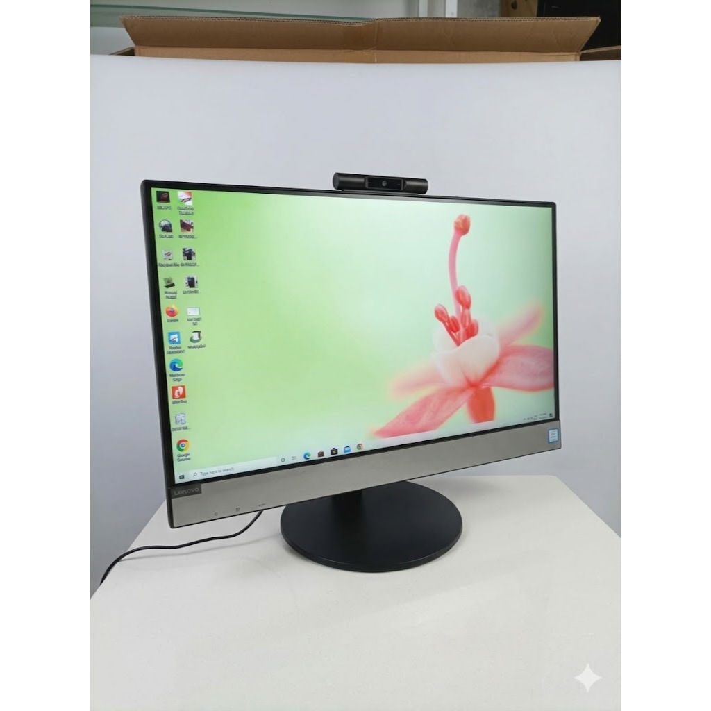 PC All In One AIO Bekas Lenovo V530 Intel Core i3 Gen 9 RAM 4GB SSD NVMe 256GB Mulus Siap Pakai