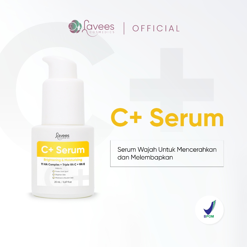 Lavees Cosmedics – Serum C+ 20ML | Rekomendasi dr Monita | Fades Dark Spot Serum Treatment Penghilan