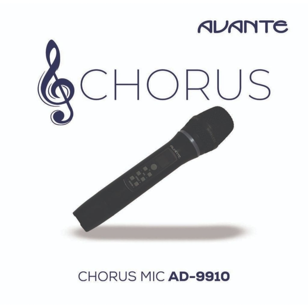 Mic karaoke avante chorus ad-9910 mic wireless avante microphone karaoke avante-only mic