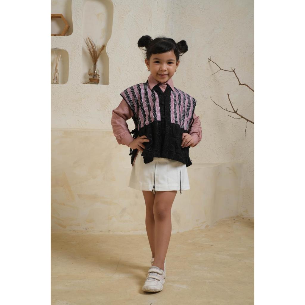 Bekids Batik - Vest Svara (3-12 tahun) Atasan Anak Perempuan