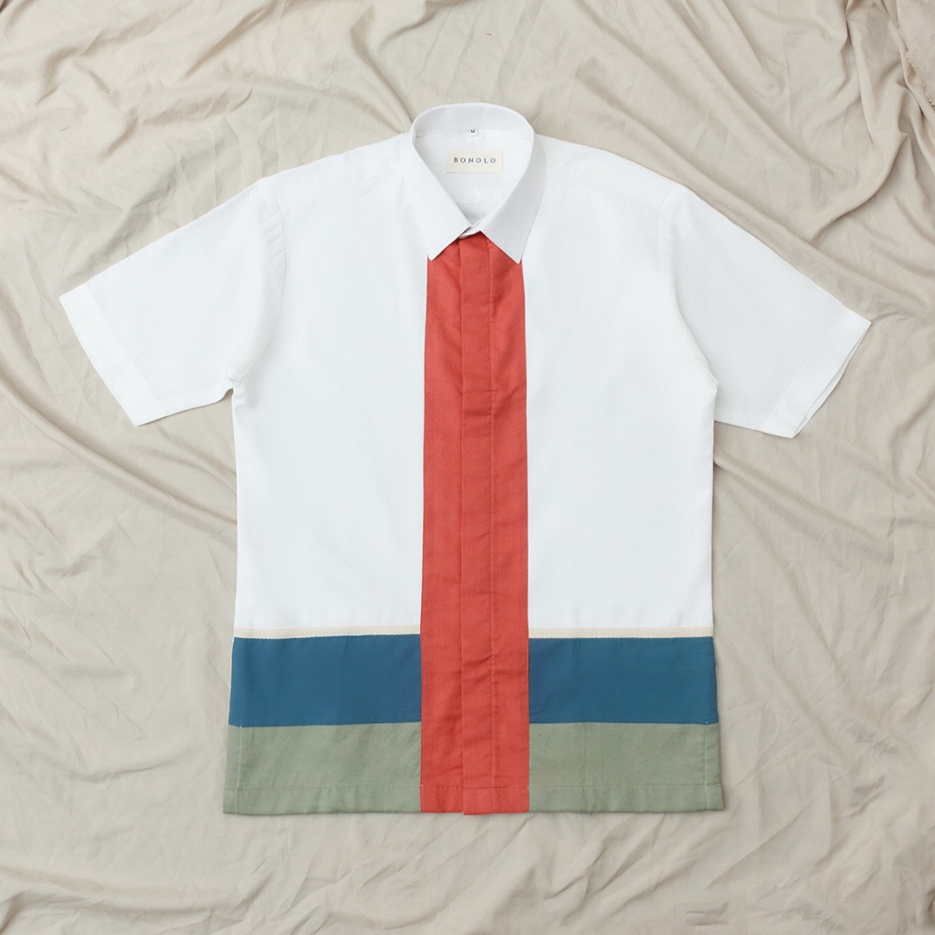 Tinita - Bonolo Kemeja Tenun Lengan Pendek