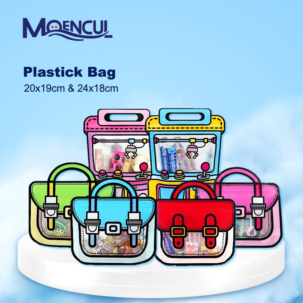 Plastik Snack Souvenir Ulang Tahun Model Kartun 2D - Kemasan Snack Lucu Unik