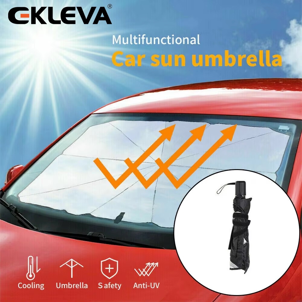 EKLEVA Tirai Penutup Matahari Mobil Payung Kaca Depan Pelindung Matahari