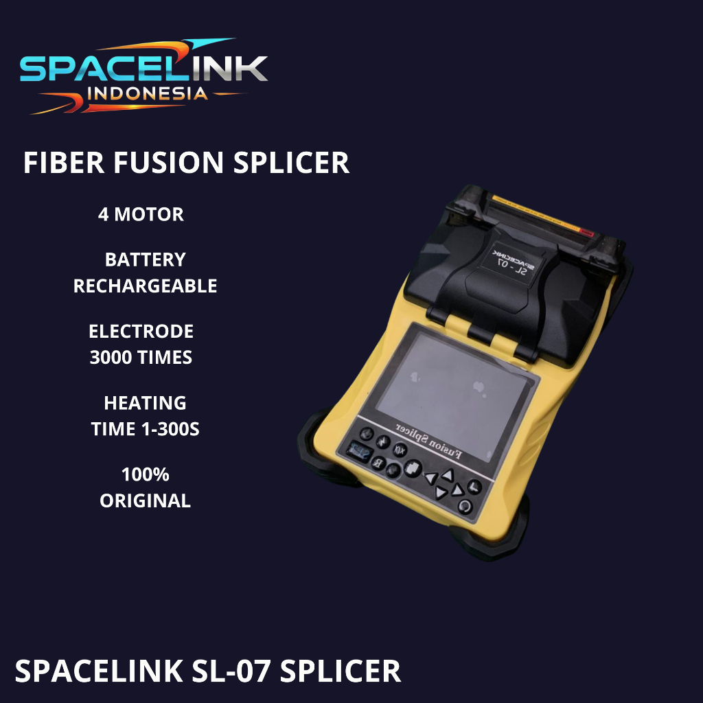 SPACELINK SL-07 - SPLICER | Fiber Optic Splicer 4 Motor